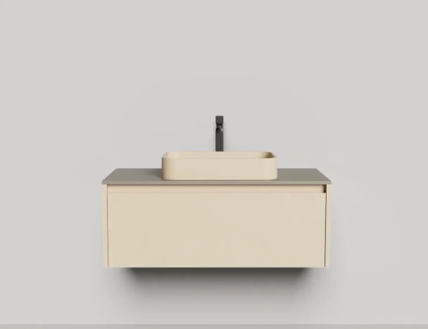 Тумба с раковиной Salini Domino 100 см 27D110ON окрашивание по RAL эмаль Onda Plus