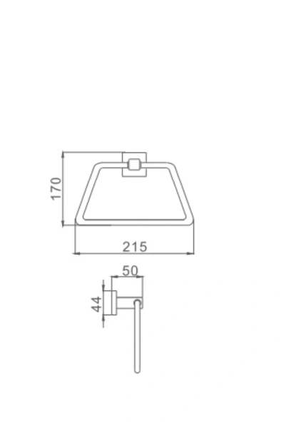 Полотенцедержатель Haiba HB8604 хром кольцо