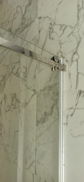 Душевая дверь ADS Sancors WTW 110x195 501WTW.110C.195BL.08 профиль черный