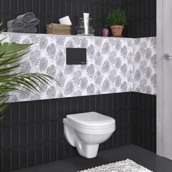 Комплект инсталляция с унитазом Berges Gamma 042418 с черной кнопкой смыва Soft Touch
