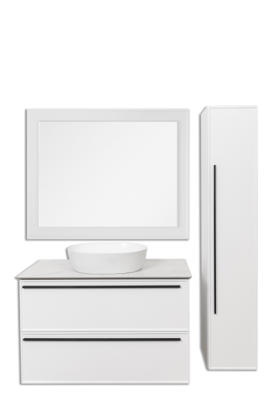 Зеркало LaFenice 80x70 FNC-02-CUB-B-80-60 белое матовое с подсветкой