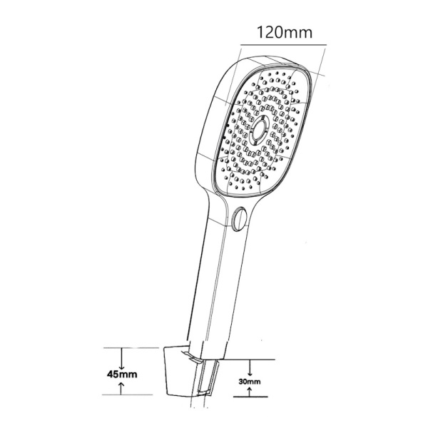 Душевой гарнитур Voda VS105 хром глянцевый