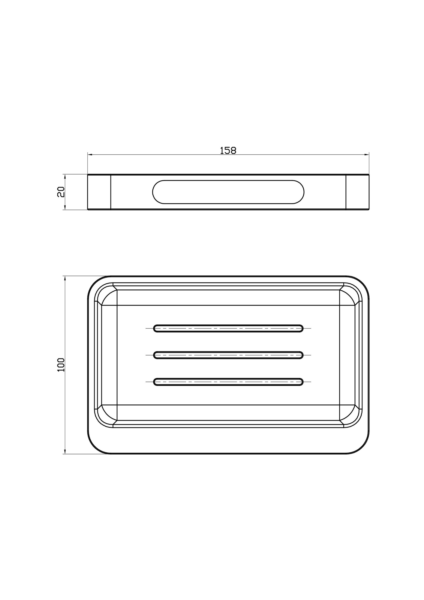Мыльница Wonzon & Woghand WW-9524 хром глянцевая