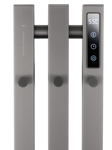 Полотенцесушитель электрический Wonzon & Woghand Kassel WW-AL73312-GM темный графит брашированный