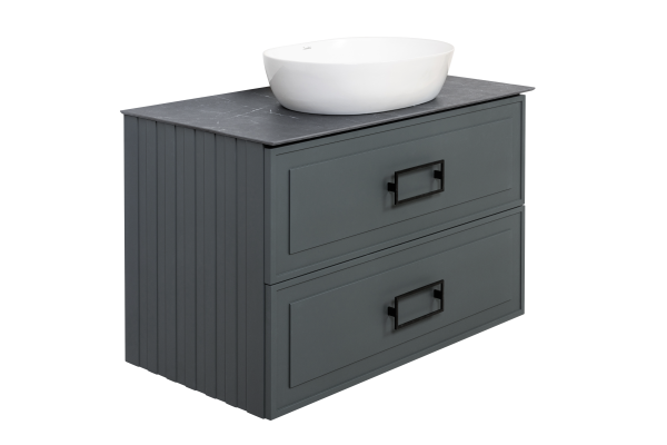 Тумба под раковину LaFenice Cubo FNC-01-CUB-G-80-2 80 см серая матовая