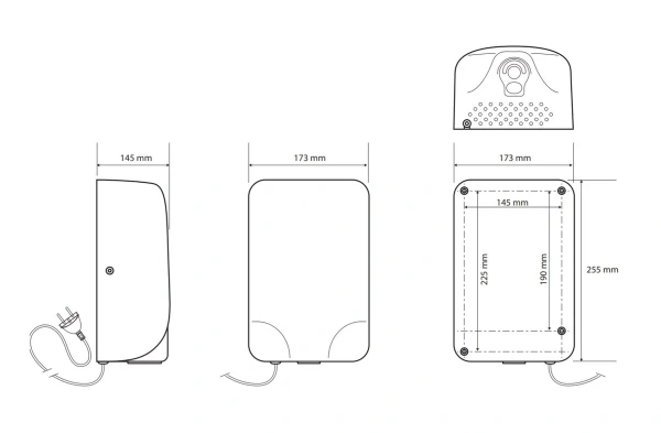 Сушитель для рук Bemeta 924224131 хром глянцевый автоматический