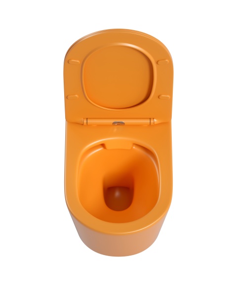 Унитаз подвесной Sapbox Lumara SB1124C1-MO Rimless оранжевый матовый