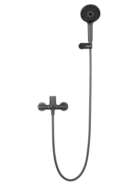 Смеситель для ванны Wonzon & Woghand Solo WW-639032-1-BGM темный графит брашированный с душевым гарнитуром