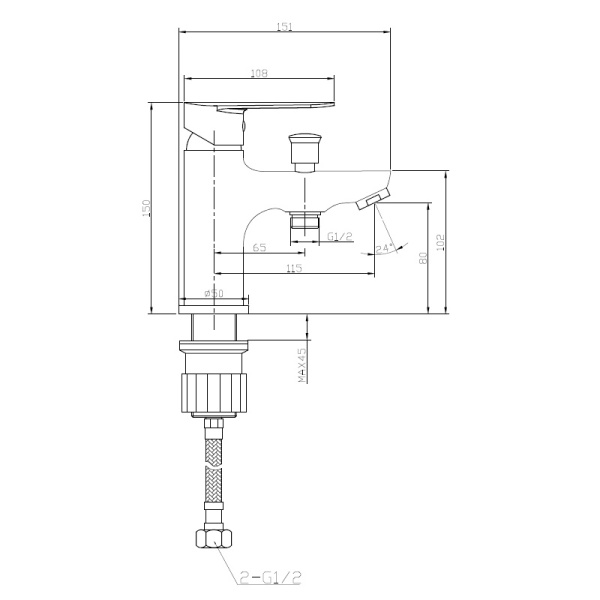 Смеситель на борт ванны Esko Asti AT 53 хром глянцевый