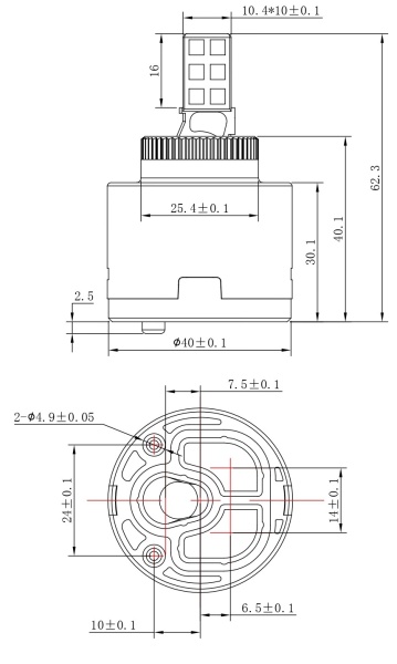 Картридж стандартный Esko CRT 40 LOW черный низкий