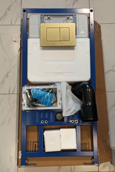 Инсталляция Sapbox 108C.500.01.806SS-G для унитаза с кнопкой смыва золото