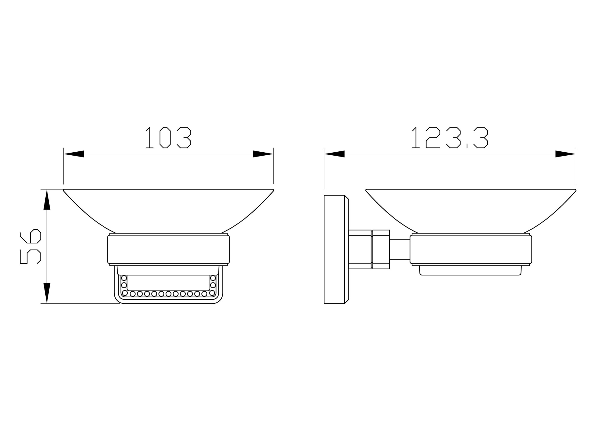 Мыльница Wonzon & Woghand Roma WW-7222 бронза брашированная