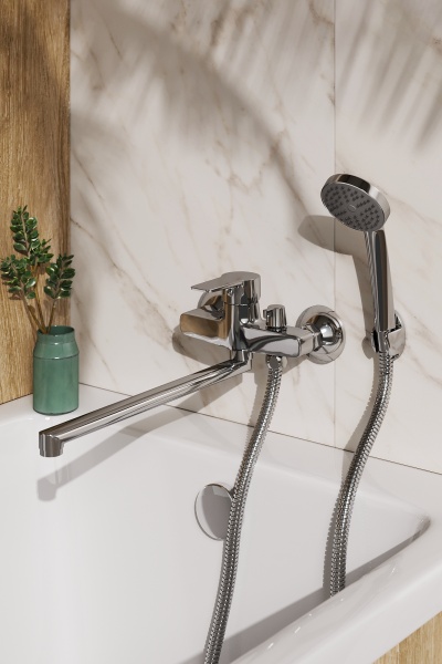 Смеситель для ванны и душа Esko Budva BDV31 хром