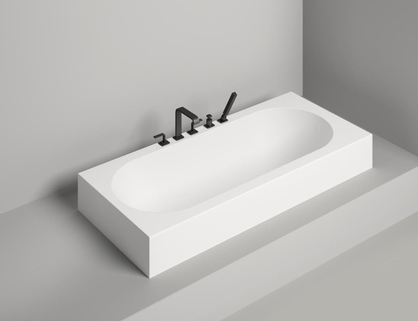 Ванна из литьевого камня Salini Ornella 170x70 102313G белая глянцевая встраиваемая