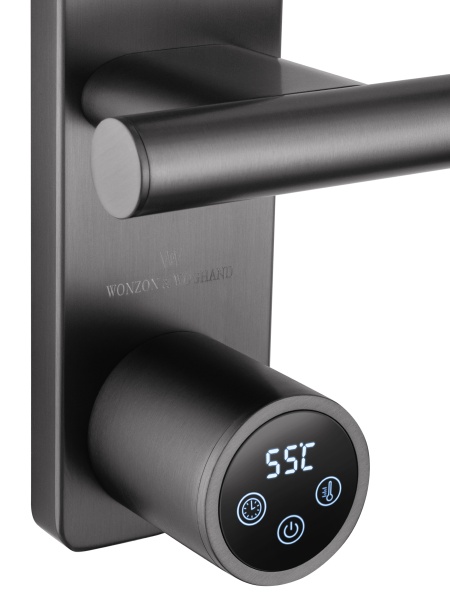 Полотенцесушитель электрический Wonzon & Woghand Nürnberg WW-AL349-GM темный графит брашированный