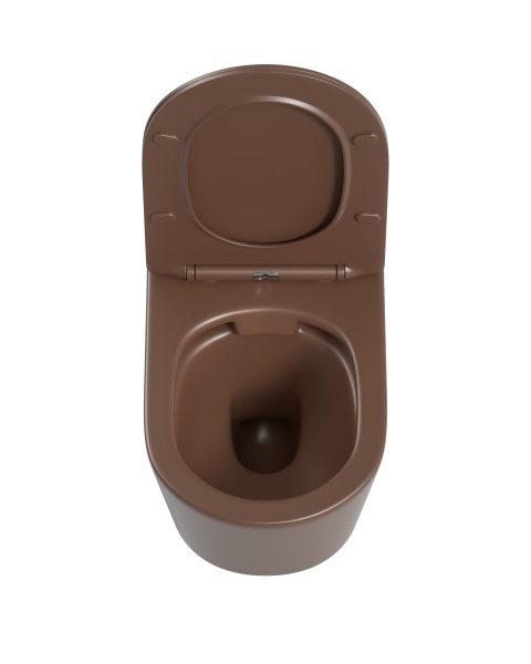 Унитаз подвесной Sapbox Lumara SB1124C1-MDB Rimless темно-коричневый матовый