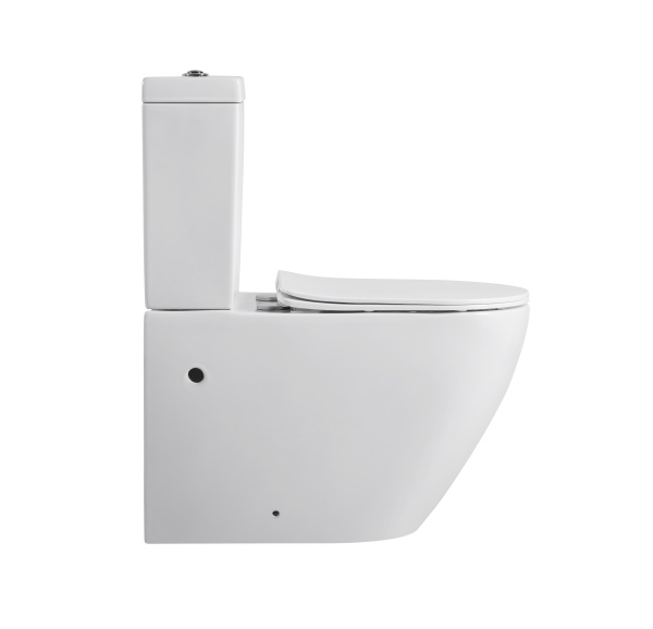 Унитаз-компакт напольный Sapbox Polarix SB7062A1-W Rimless белый матовый