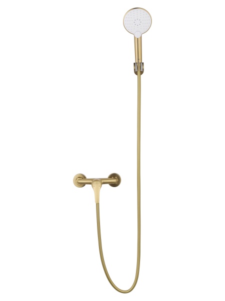 Смеситель для душа Wonzon & Woghand WW-4540-BG золото брашированный с гарнитуром