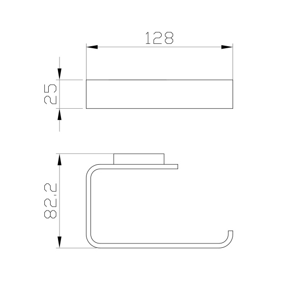 Держатель для туалетной бумаги Wonzon & Woghand Lotte WW-8316 хром глянцевый