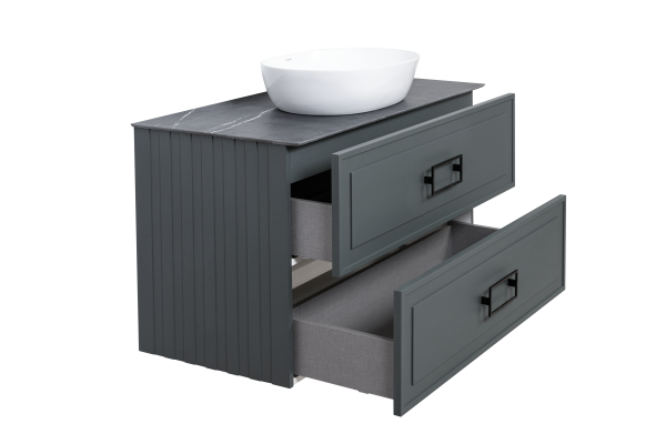 Тумба под раковину LaFenice Cubo FNC-01-CUB-G-100-2 100 см серая матовая