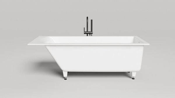 Ванна из литьевого камня Salini Cascata Kit 170x75 104313G белая глянцевая встраиваемая