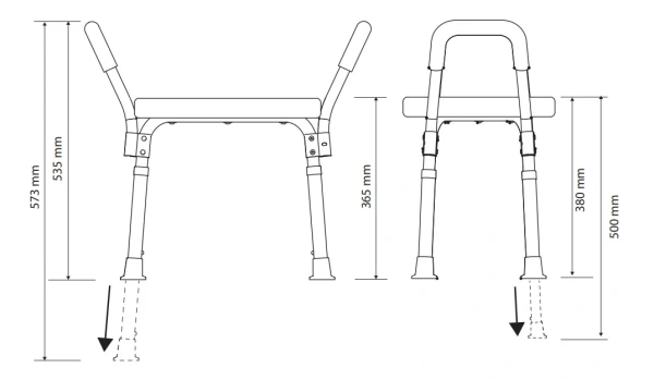 Сиденье Bemeta Help Program 353125103 белое с подлокотниками