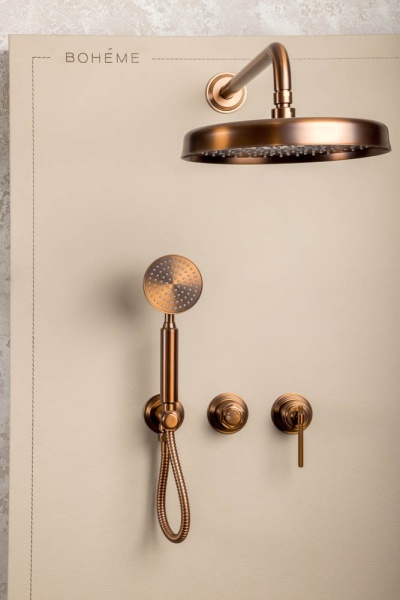 Смеситель напольный Boheme Eterna 179-BRB брашированная бронза