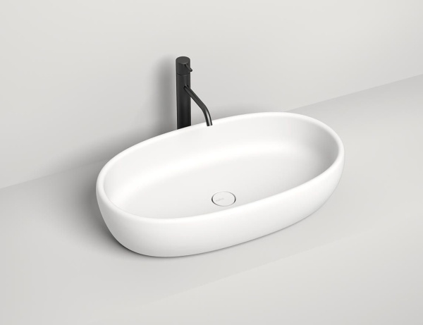 Накладная раковина Salini Luce 110721M 40 см белая матовая