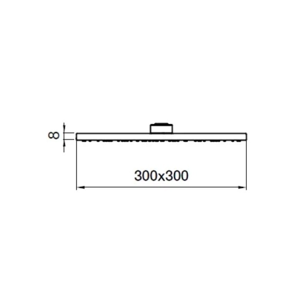 Верхний душ Webert AC1013560BRASS черный глянцевый