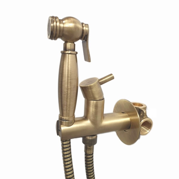 Смеситель гигиенический Webert Elio EL870302065 бронза матовый с внутренней частью