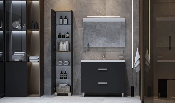 Пенал Velvex Orlando pn.ORL.40 графит 40 см черный