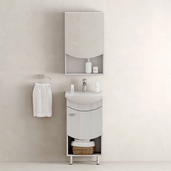 Тумба под раковину Onika Селена 104505 40 см бодега светлый (раковина Дора 47, Азов 45)