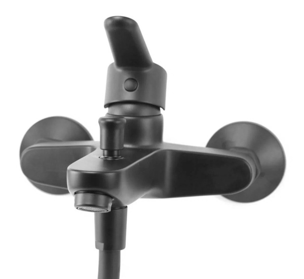 Смеситель для ванны Webert Sax Evolution SE850101560 черный матовый с душевым гарнитуром