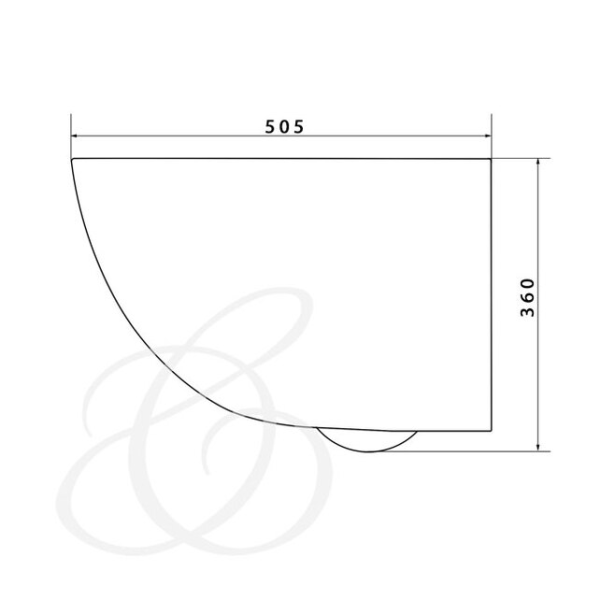 Унитаз подвесной Caprigo Vittoria V-1003 белый
