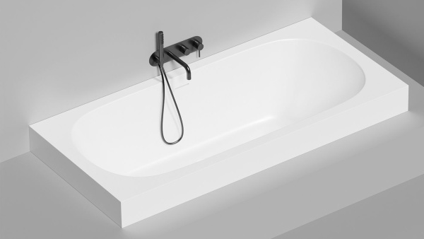 Ванна из искусственного камня Salini Ornella Axis Kit 190x90 103522M белая матовая встраиваемая