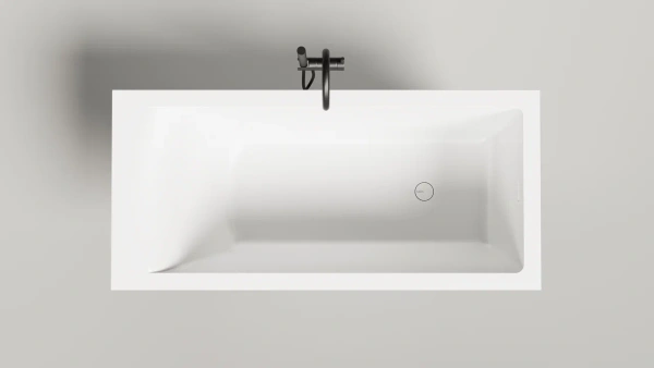 Ванна из искусственного камня Salini Cascata Kit 150x70 105022M белая матовая встраиваемая