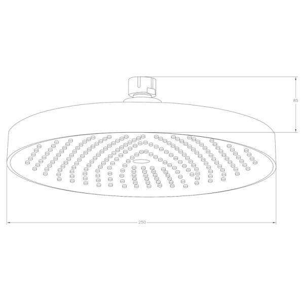 Верхний душ Voda VTS02Black черный матовый