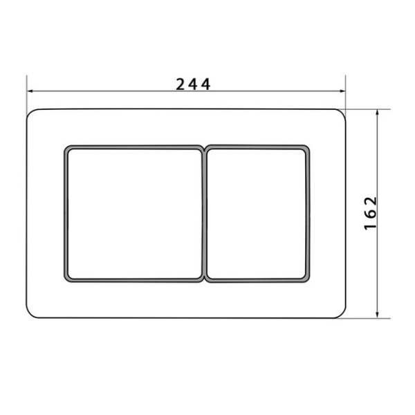 Кнопка смыва Caprigo BS003 бронза
