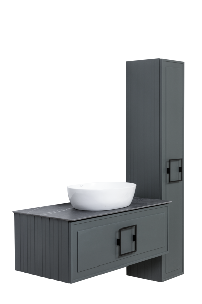 Тумба под раковину LaFenice Cubo FNC-01-CUB-G-100 100 см серая матовая