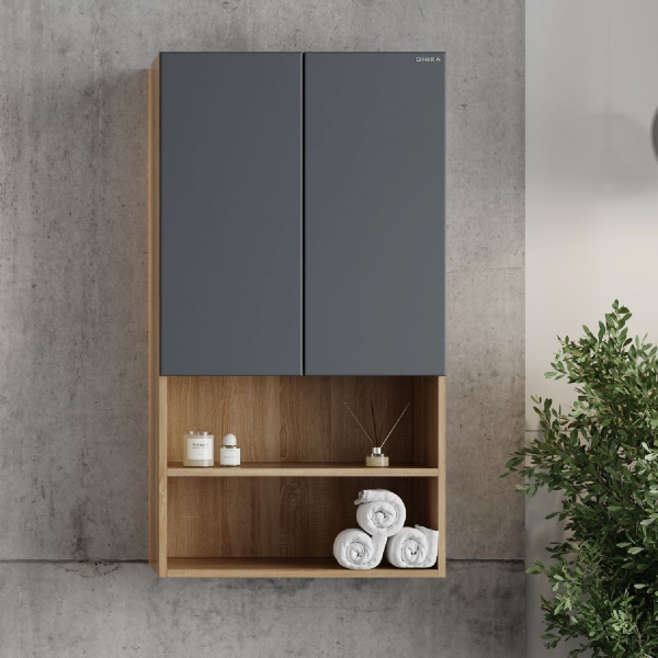 Шкаф Onika Маркус 306012 60 см серый матовый и дуб сонома