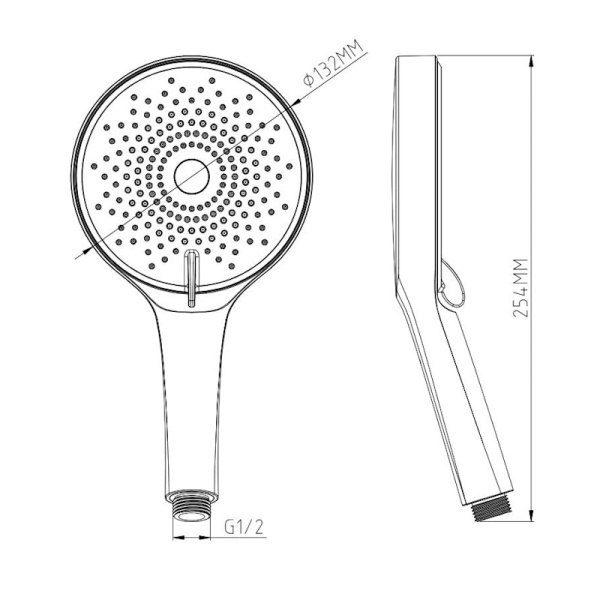 Душевая лейка Esko SPL1303 хром глянцевая