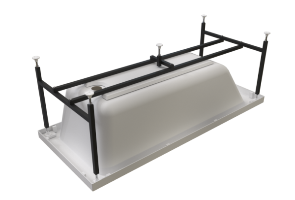 Ванна акриловая Radomir Агата 150x70 2-01-0-0-1-224Р пристенная c каркасом