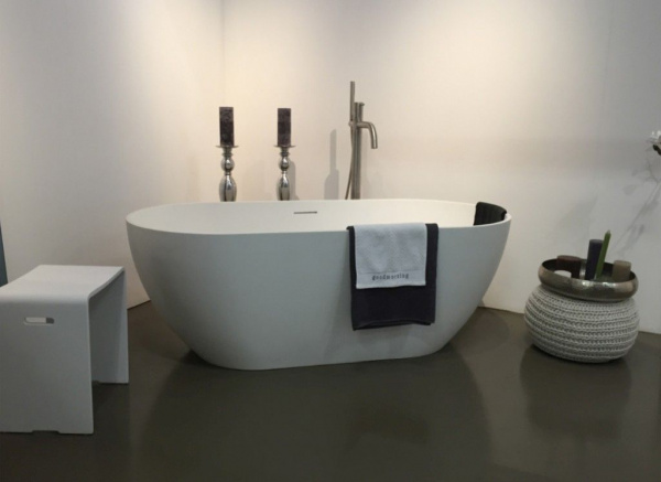 Ванна из литьевого мрамора Riho Bilbao 150x75 B119001105 белая матовая отдельно стоящая