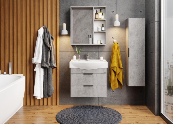 Пенал Onika Девис 403071 30 см бетон чикаго