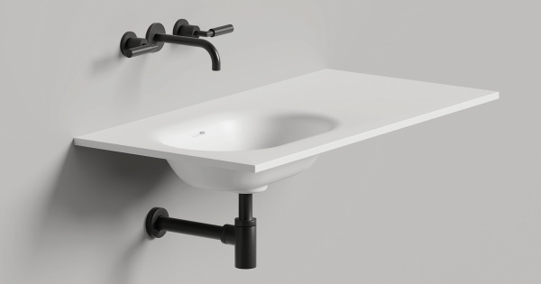 Подвесная раковина Salini Onda Flow Oval 1402204MN 40 см белая матовая