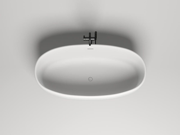 Ванна из искусственного камня Salini Luce 170x85 100121M белая матовая отдельно стоящая