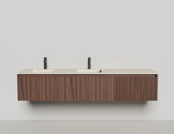 Тумба под раковину Salini Domino 200 см 27D220 окрашивание по RAL шпон