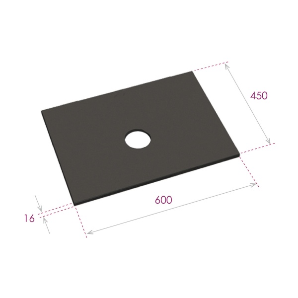 Столешница Onika 660450 60 см черная