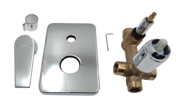 Встраиваемый смеситель для душа Esko Budapest BT83-2 хром