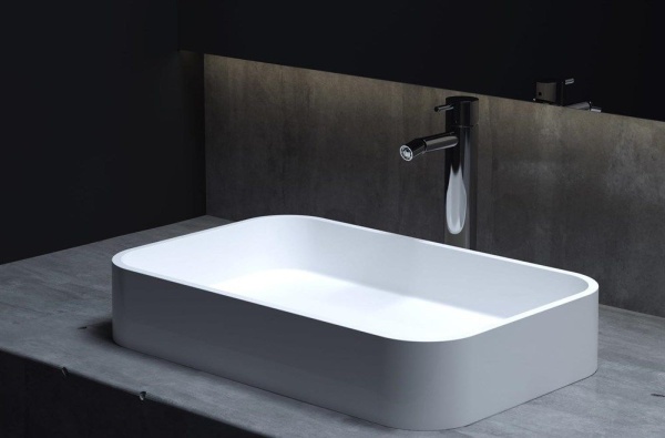 Накладная раковина Salini Callista 01 1101104G 35 см белая глянцевая